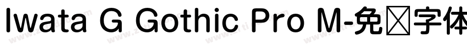 Iwata G Gothic Pro M字体转换